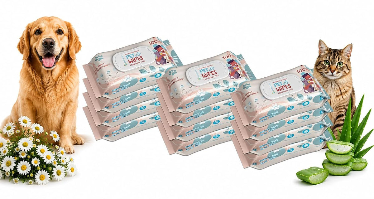 Earth Lap Pet Wipes – Gentle Cleaning Wipes for Dogs & Cats